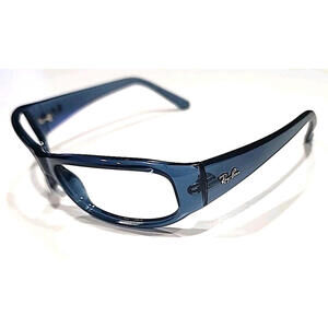 Ray Ban RB4137 656/8G No Lenses Blue Wrap Sunglasses Frame